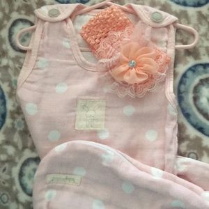 Newborn Nb “ Baby Aspen” Sleep Sac w/zipper COTTON